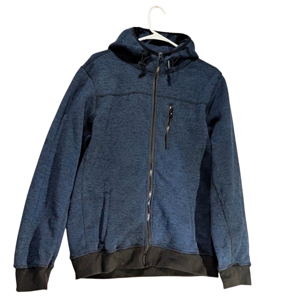 MACK ROSSO Blue Hooded Sweatshirt.Size L